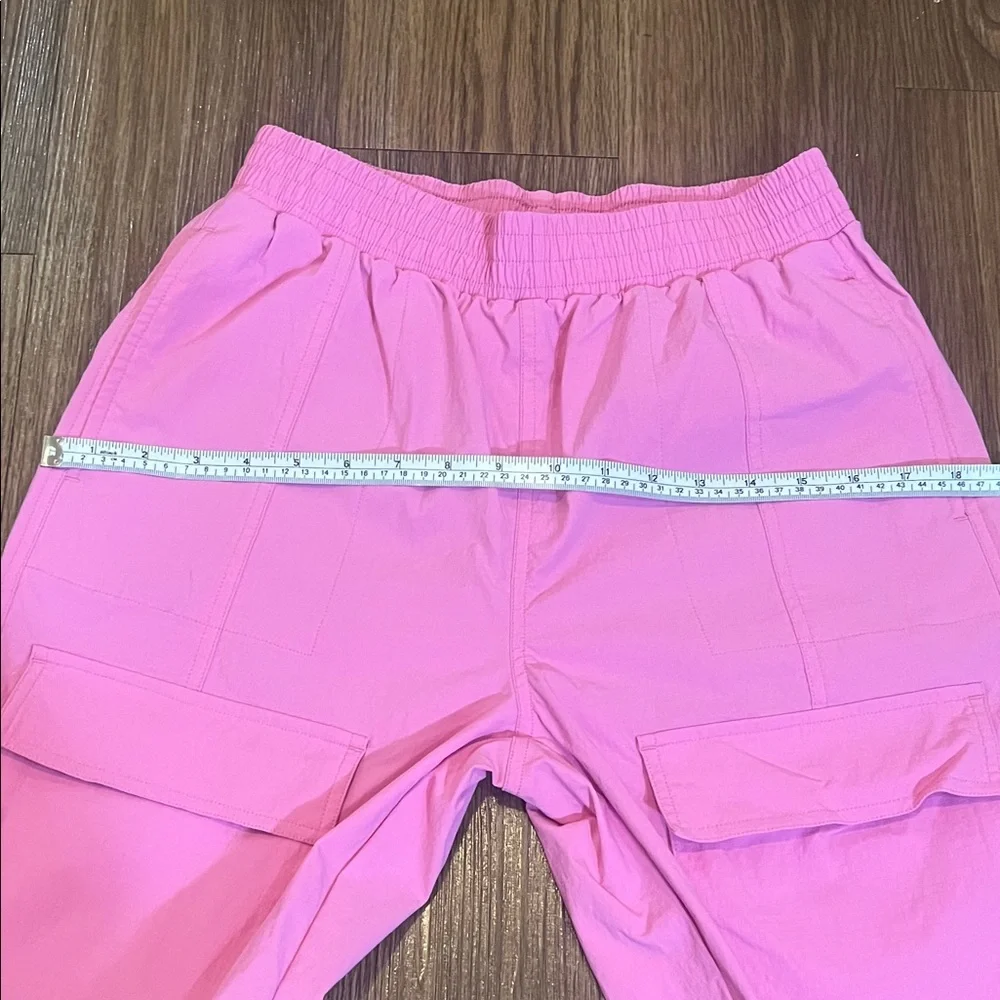Vibrant Pink Elastic Waist Pants - Picture 15 of 15